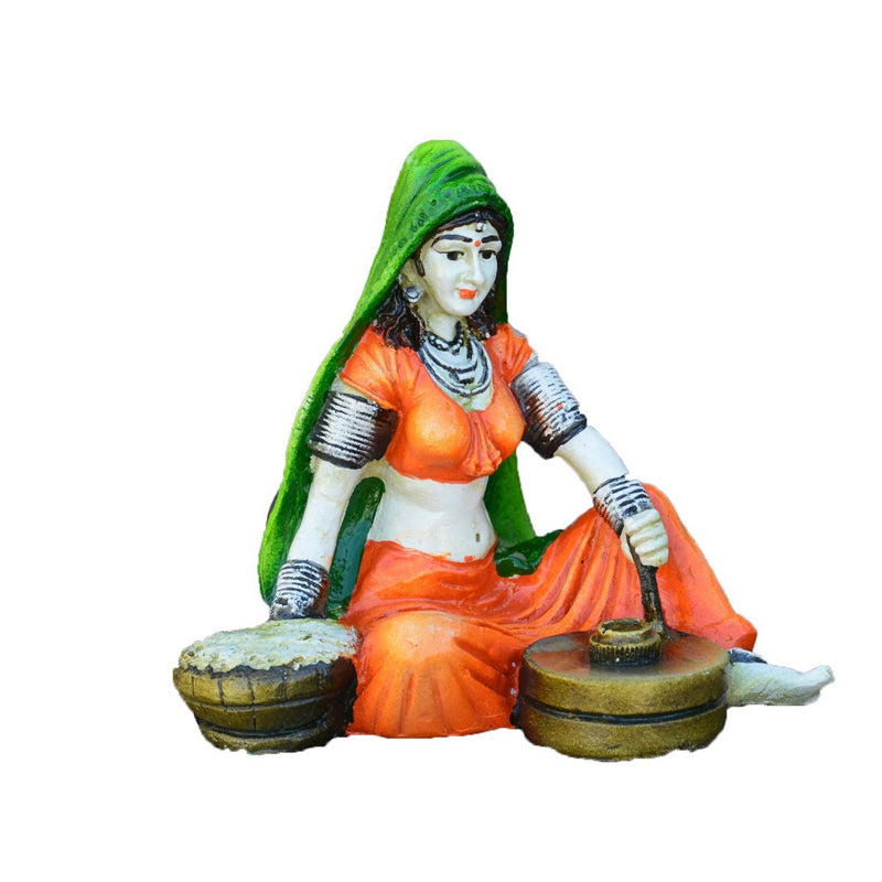 Buy Rajasthani Naari Polyresin Showpiece Showpieces from Vaaree