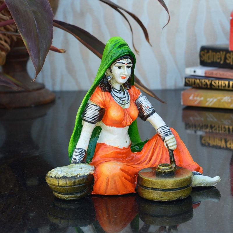 Buy Rajasthani Naari Polyresin Showpiece Showpieces from Vaaree