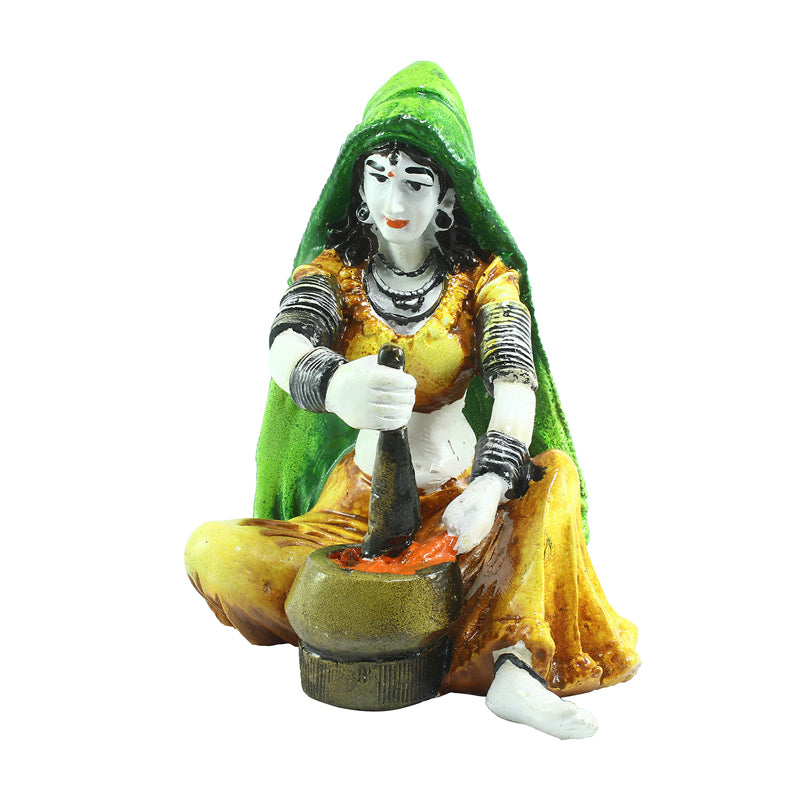 Buy Rajasthani Lady Polyresin Showpiece Showpieces from Vaaree