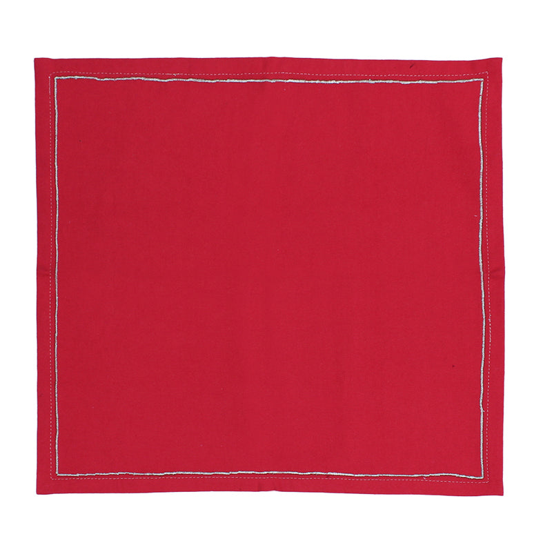 Table Napkin - Holly Napkin Napkins (Red) - Set Of Two