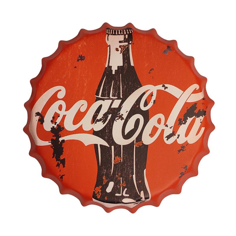 Buy Red Coca Cola Bottle Cap Wall Accent Wall Accents from Vaaree