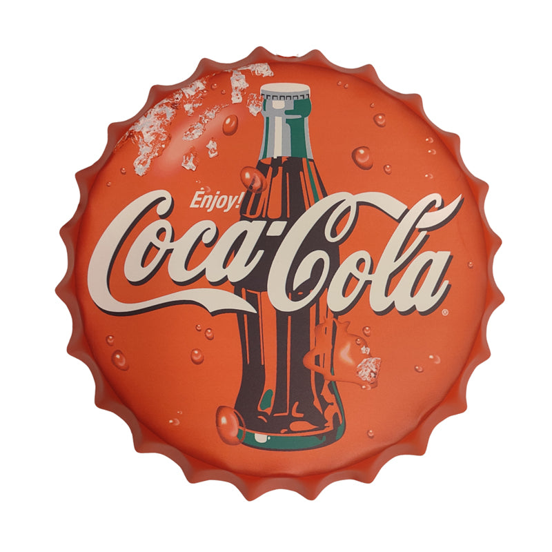 Buy Enjoy Coca Cola Bottle Cap Wall Accent Wall Accents from Vaaree