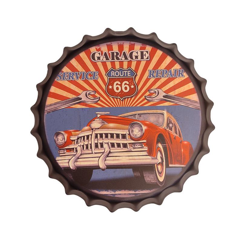 Buy Garage Route 66 Bottle Cap Wall Accent Wall Accents from Vaaree