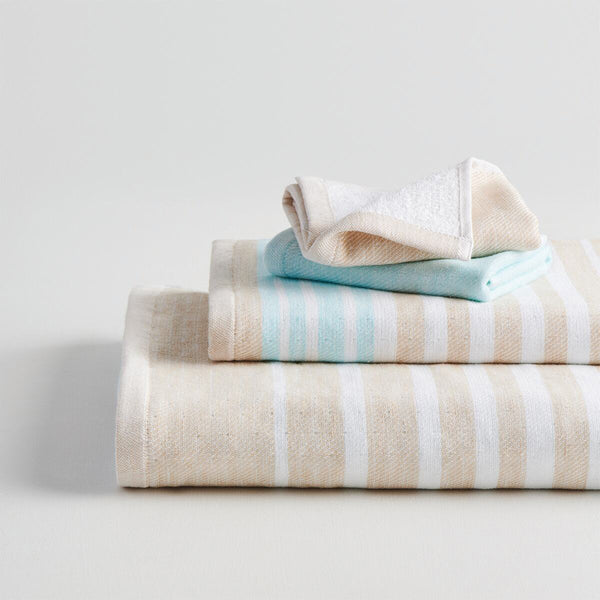 Buy Viya Terry Towel Combo (Aqua & Sand) - Four Piece Set Towel Sets from Vaaree