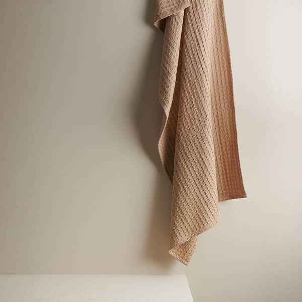 Buy Alyssa Pebble Textured Waffle Bath Towel - Sand Bath Towels from Vaaree