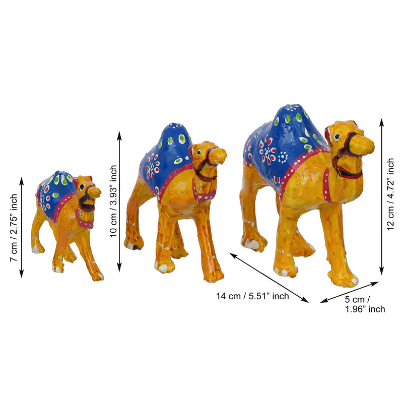 Buy Desert Kings Showpiece - Set Of Three Showpieces from Vaaree