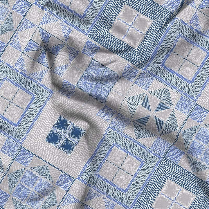 Buy Diagonal Dazzle Bedsheets - Blue at Vaaree online | Beautiful Bedsheets to choose from
