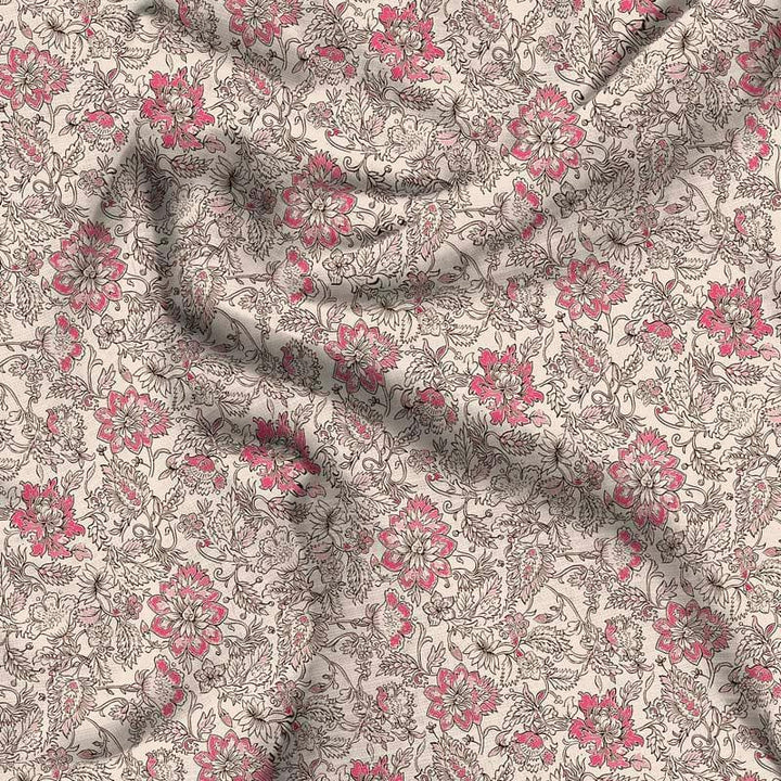 Buy Floral Elegance Bedsheet - Pink at Vaaree online | Beautiful Bedsheets to choose from