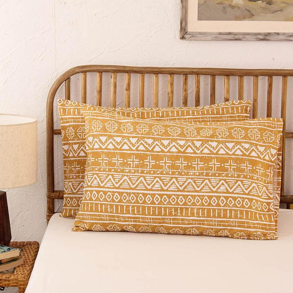 Buy Dream Drift Pillow Cover - Yellow Online in India | Pillow Covers on Vaaree