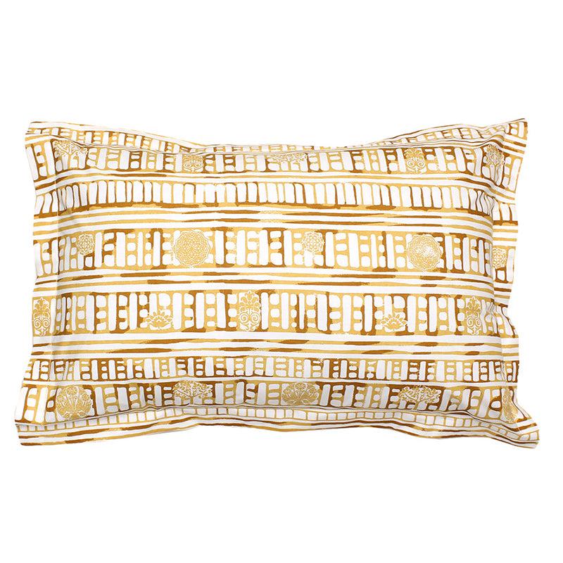 Buy Sanchi Pillow Cover (Yellow) - Set Of Two Pillow Covers from Vaaree