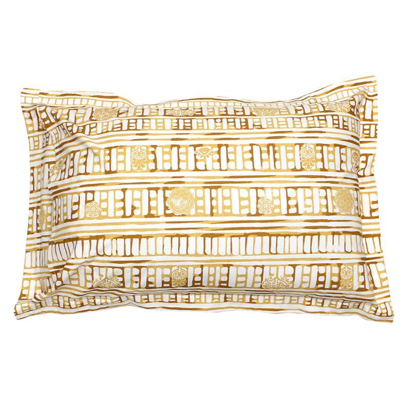 Buy Sanchi Pillow Cover (Yellow) - Set Of Two Pillow Covers from Vaaree