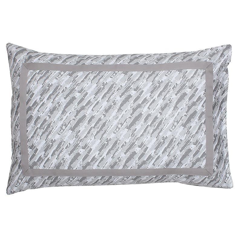 Buy Tulika Pillow Cover (Grey) - Set Of Two Pillow Covers from Vaaree