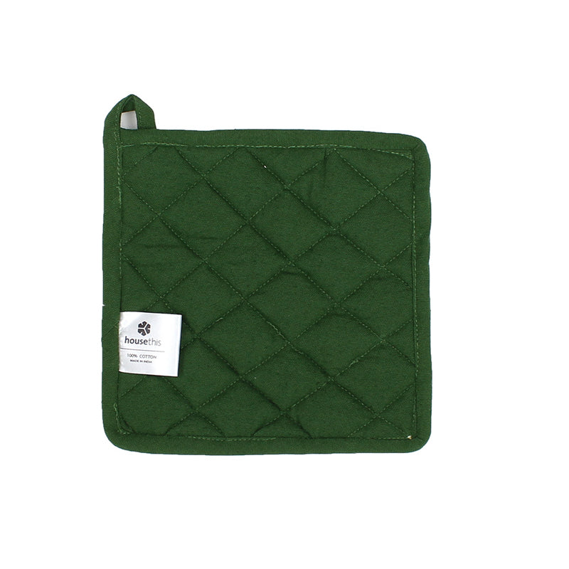 Pot Holder - Namdapha Pot Holder (Green) - Set Of Two