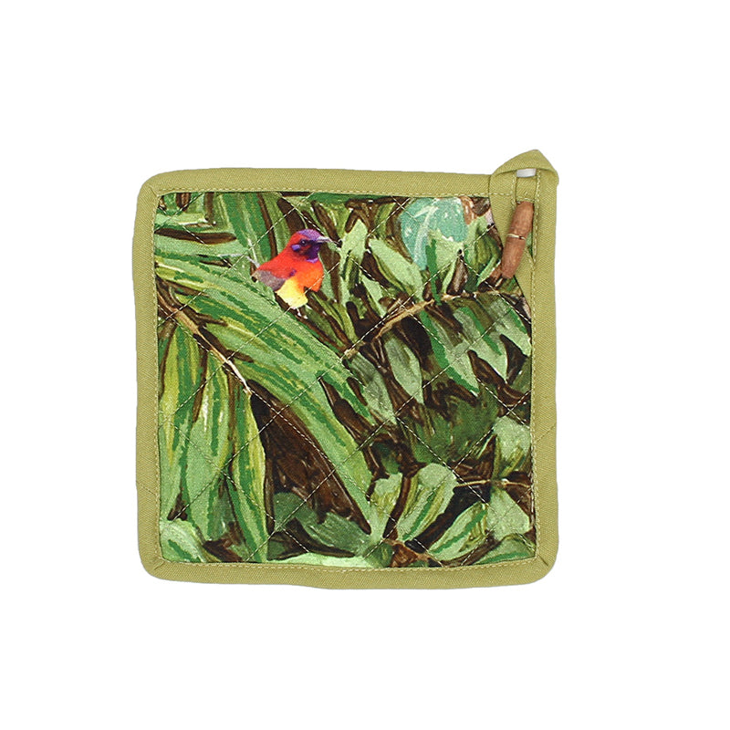 Pot Holder - Sunderbans Pot Holder (Green) - Set Of Two