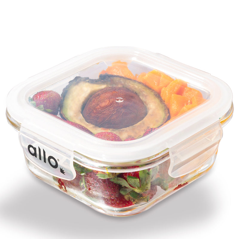 Container - Oliva Square Glass Storage Container - 550 ML