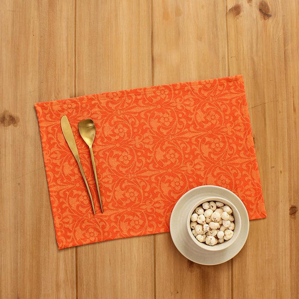 Table Mat - Kuvalaya Placemat (Rust) - Set Of Two