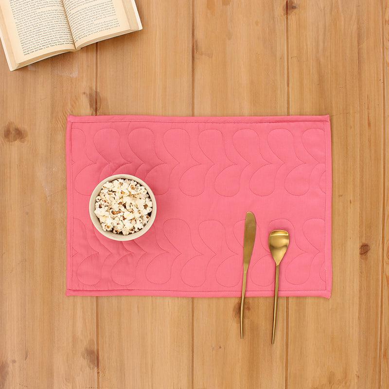 Buy Kaliveli Placemat (Dark Pink) - Set Of Two Table Mats from Vaaree