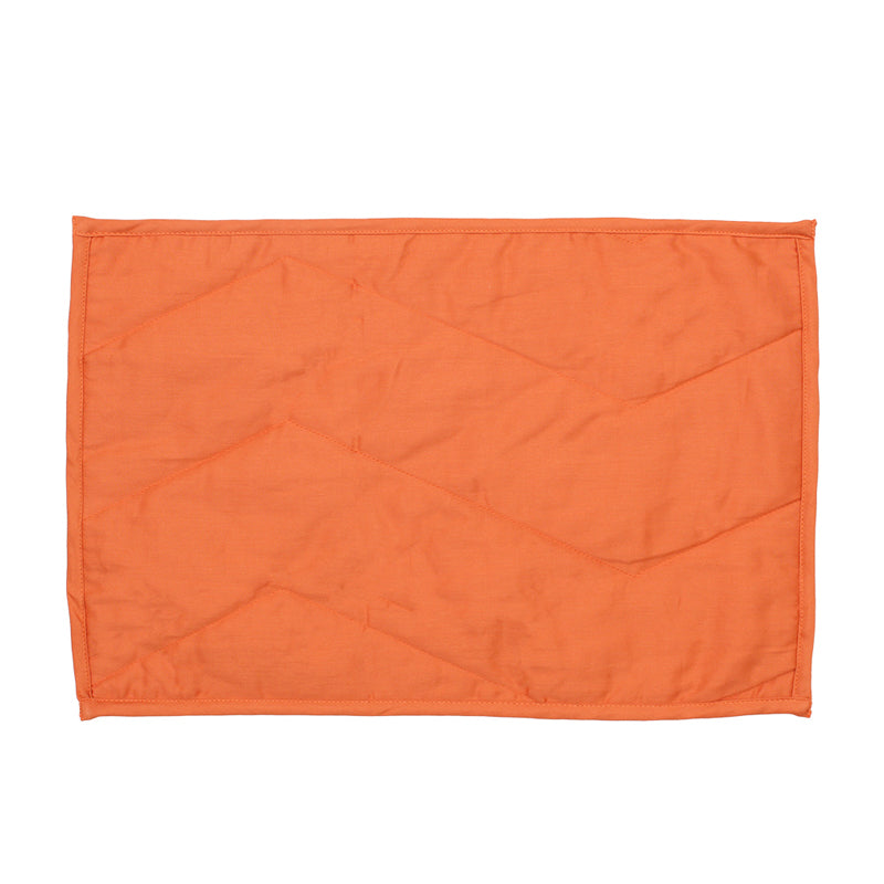 Buy Karanji Placemat (Orange) - Set Of Two Table Mats from Vaaree