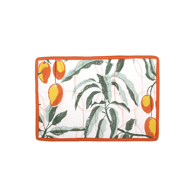 Buy Rasaal Mango Placemat (Rust) - Set Of Two Table Mats from Vaaree