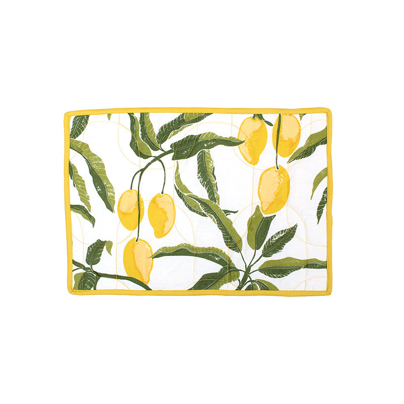 Table Mat - Rasaal Placemat (Yellow) - Set Of Two