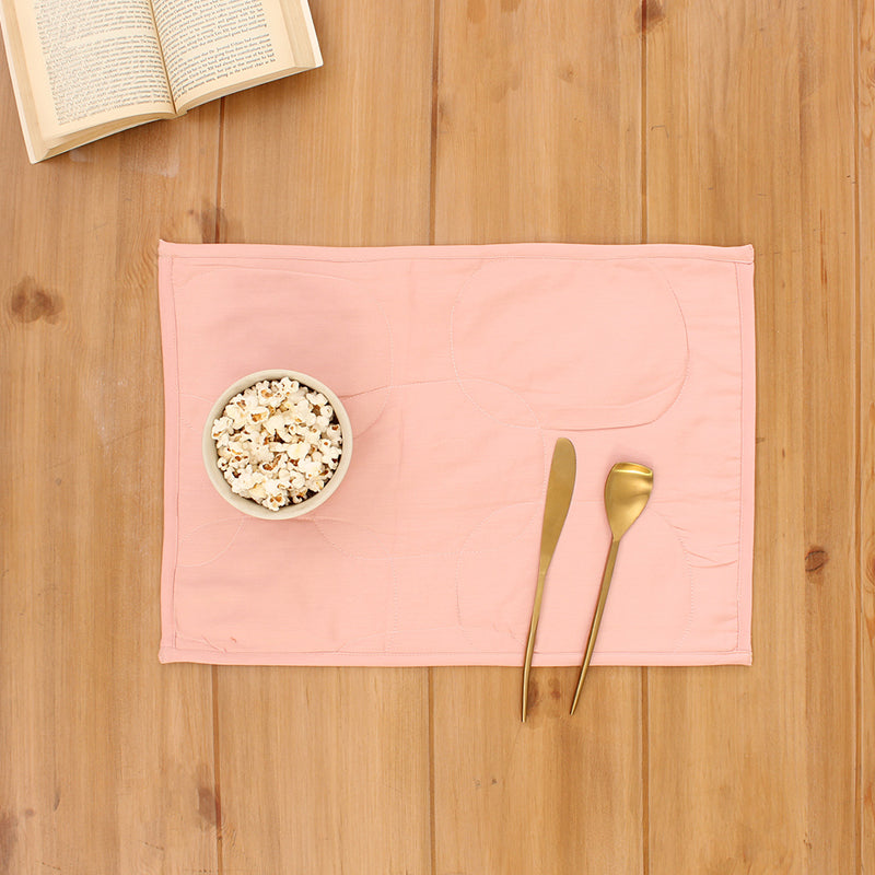 Table Mat - Silsako Placemat (Light Pink) - Set Of Two