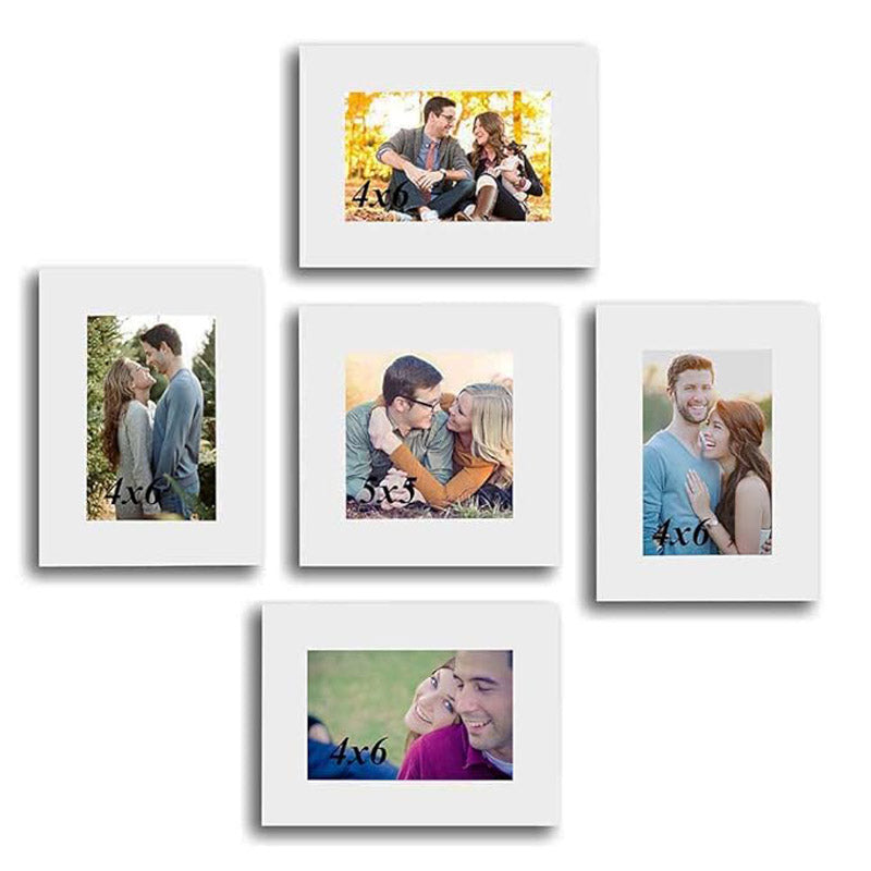 Buy Ellery Wall Photo Frame - Set of Five Photo Frames from Vaaree