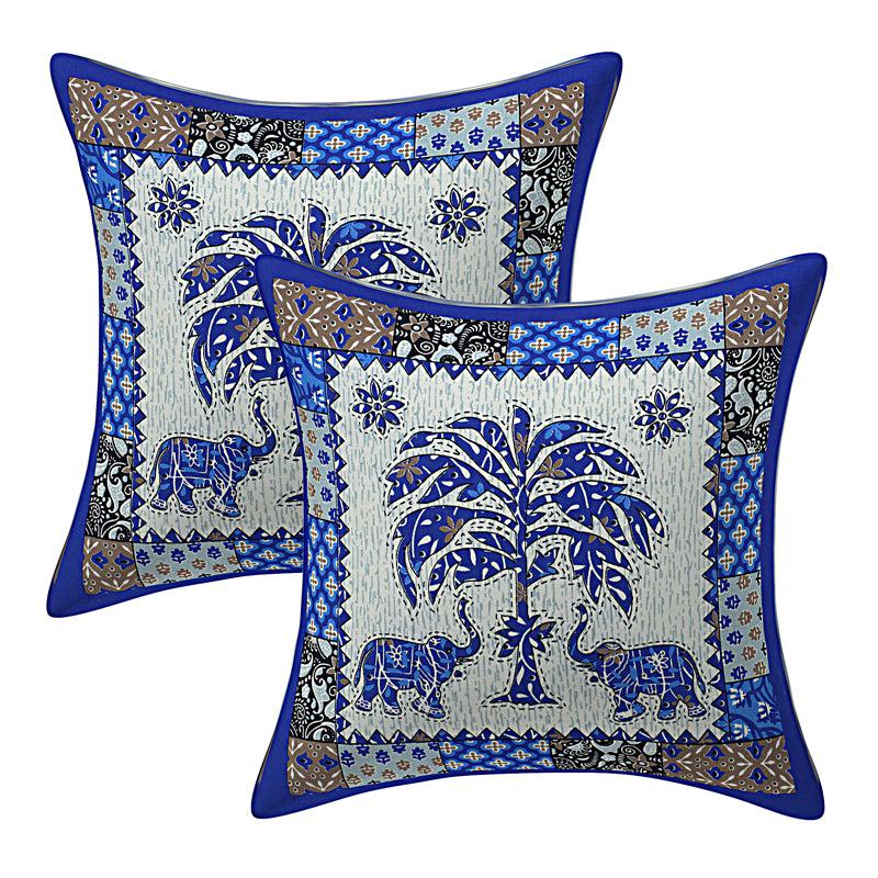 Buy The Palmistree Diwan Set (Blue) - Six Piece Set Diwan Set from Vaaree