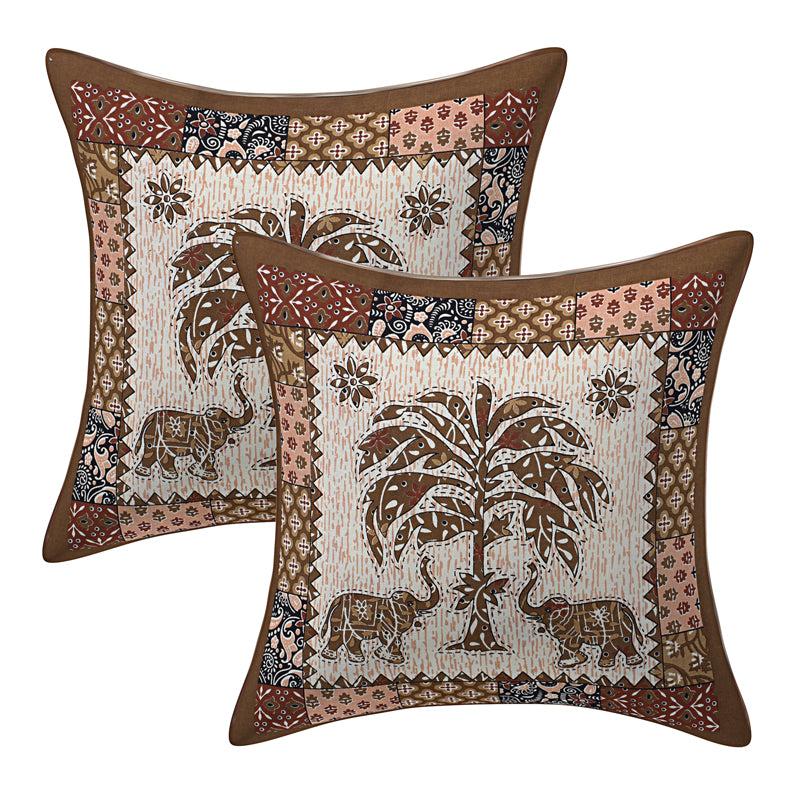 Buy The Palmistree Diwan Set (Brown) - Six Piece Set Diwan Set from Vaaree