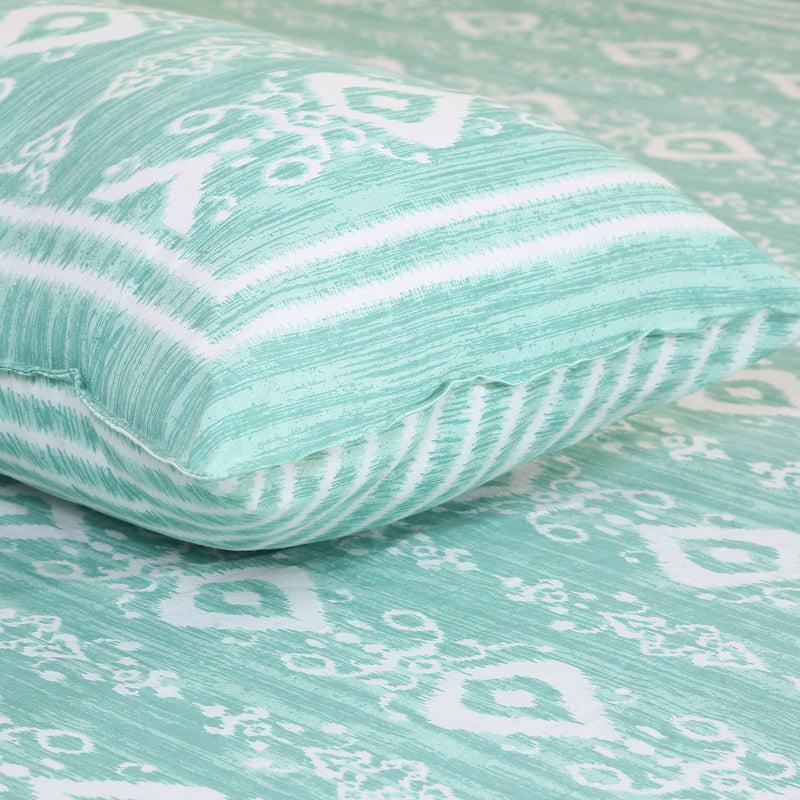 Buy Keira Ethnic Bedsheet - Green Bedsheets from Vaaree