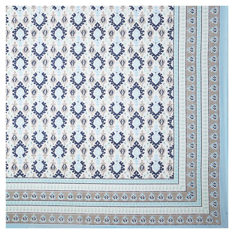 Buy Zane Ethnic Bedsheet - Blue Bedsheets from Vaaree