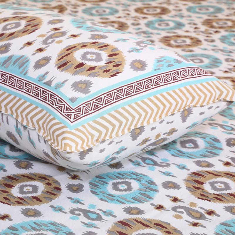 Buy Sienna Ethnic Bedsheet - Brown Bedsheets from Vaaree