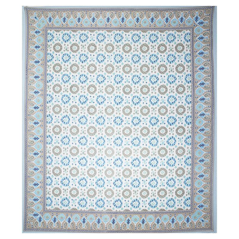 Buy Sienna Ethnic Bedsheet - Blue Bedsheets from Vaaree