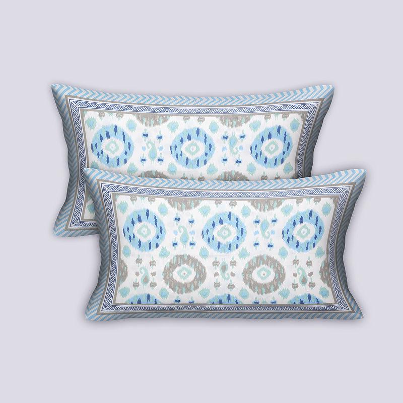 Buy Sienna Ethnic Bedsheet - Blue Bedsheets from Vaaree