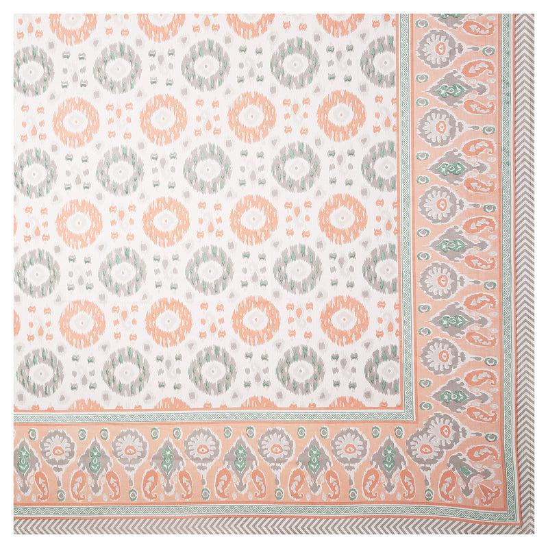 Buy Sienna Ethnic Bedsheet - Peach Bedsheets from Vaaree