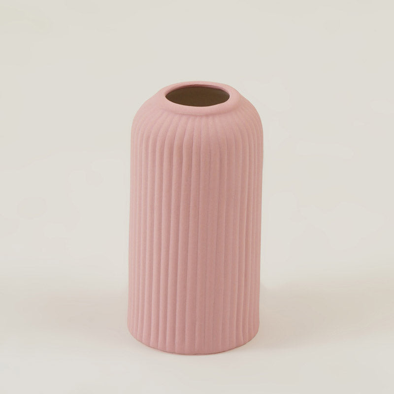 Buy Abdiya Ceramic Vase - Pink Vase from Vaaree