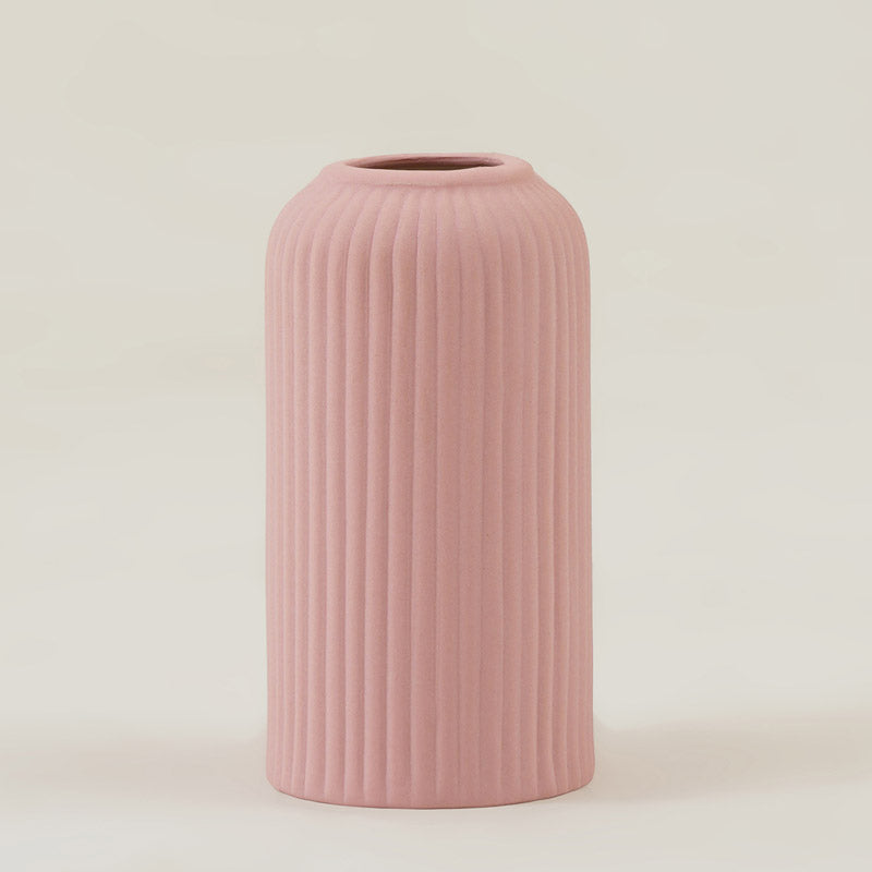 Buy Abdiya Ceramic Vase - Pink Vase from Vaaree