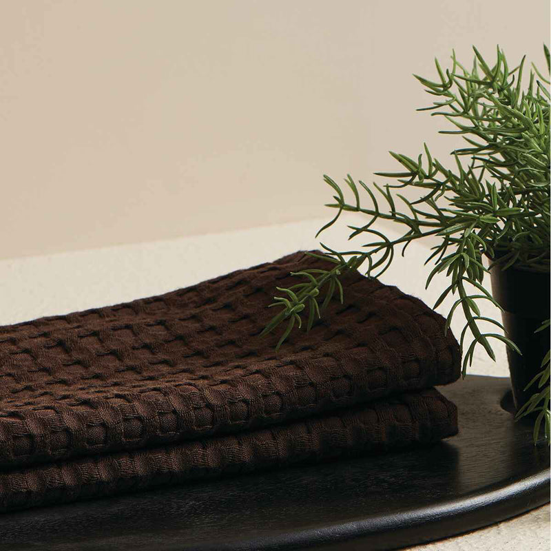 Buy Beehive Waffle Towel Combo (Peat) - Four Piece Set Towel Sets from Vaaree