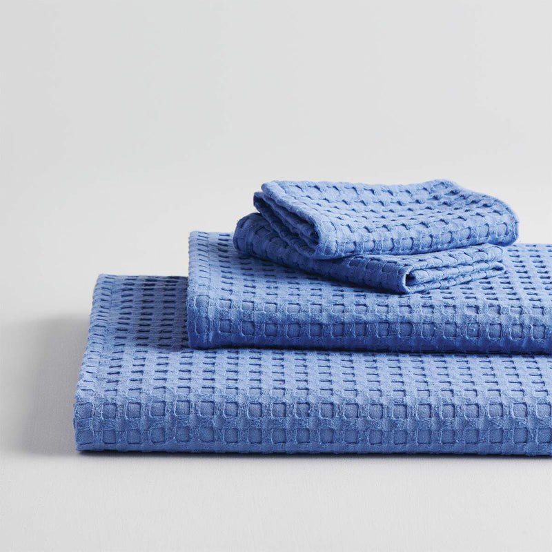 Buy Alyssa Pebble Textured Waffle Towel Combo (Cobalt) - Four Piece Set Towel Sets from Vaaree