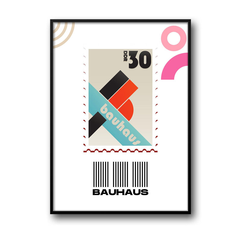 Wall Art & Paintings - Postal Stamp Wall Art - Black Frame