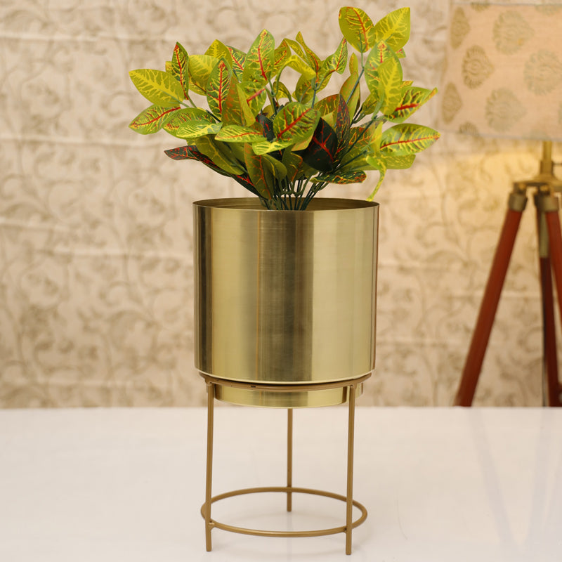 Buy Hemera Raagi Planter - Gold Pots & Planters from Vaaree