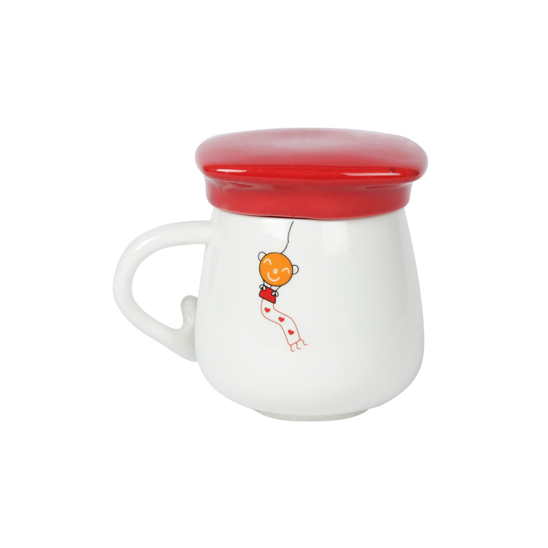 Buy Graduation Cap Mug With Lid (400 ML) - Red Mug & Tea Cup from Vaaree