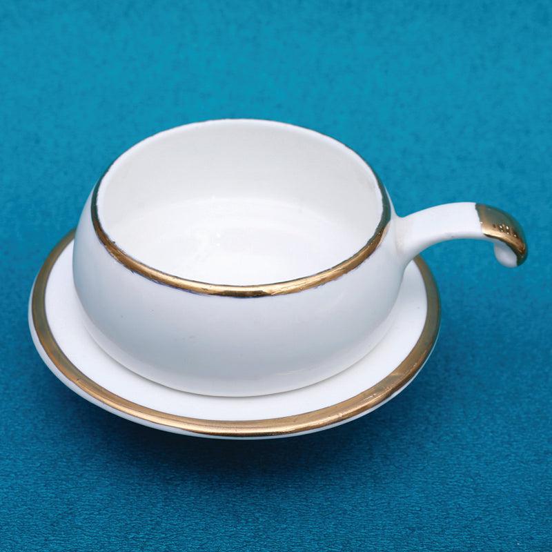 Buy Levi Cup & Saucer (100 ML) - Twelve Piece Set Tea Cup & Saucer from Vaaree