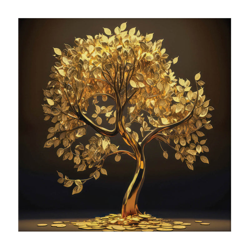 Buy Golden Galore Wall Painting Wall Art & Paintings from Vaaree