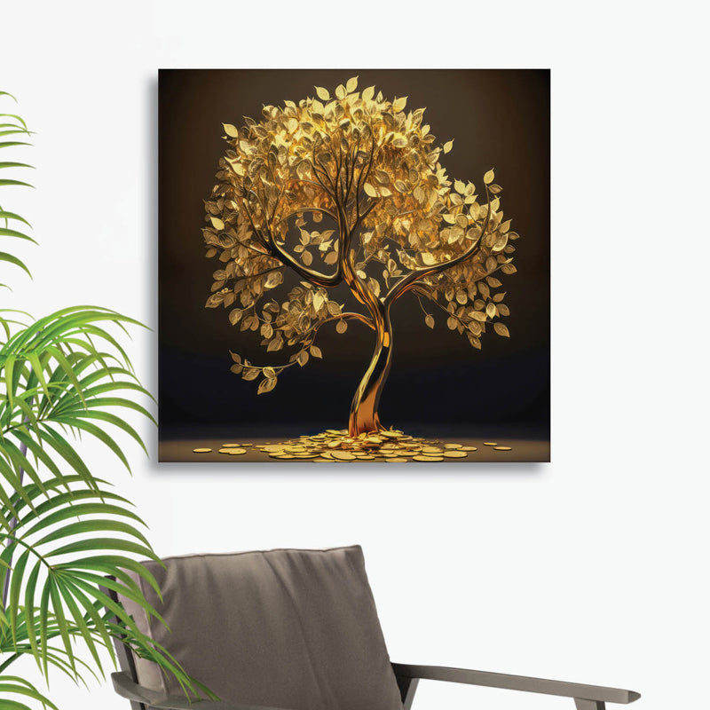 Buy Golden Galore Wall Painting Wall Art & Paintings from Vaaree