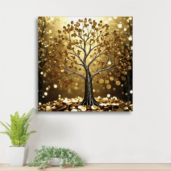 Golden Autumn Wall Painting