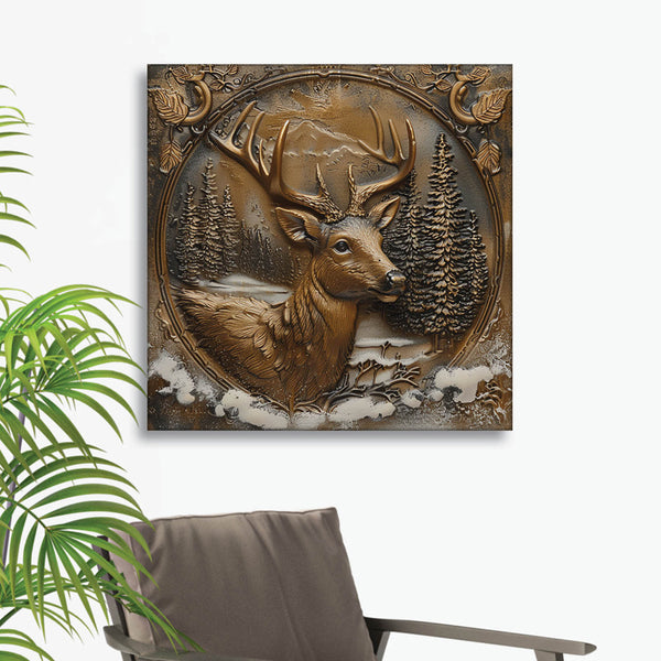 Deer Encriptions Wall Painting