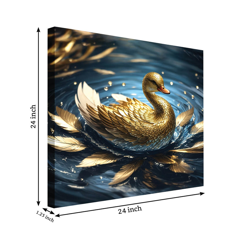 Buy Auric Swan Wall Painting Wall Art & Paintings from Vaaree