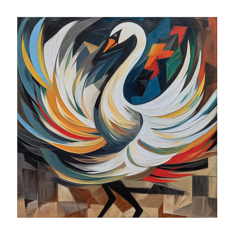 Buy Swan Selene Wall Painting Wall Art & Paintings from Vaaree