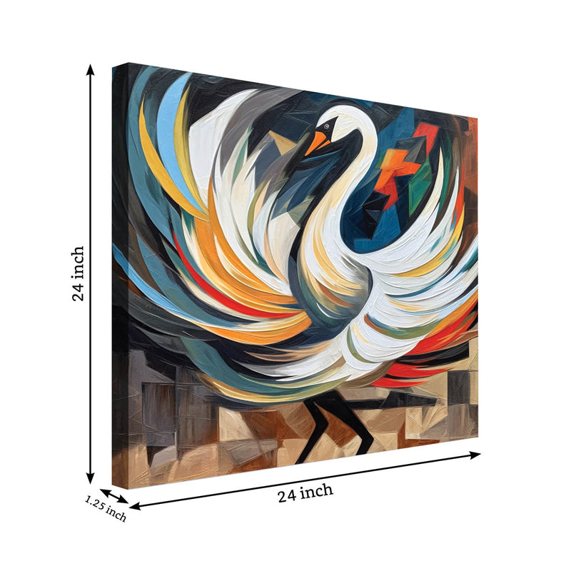 Buy Swan Selene Wall Painting Wall Art & Paintings from Vaaree