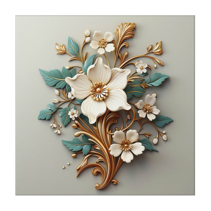 Buy Bloom Bianca Wall Painting Wall Art & Paintings from Vaaree